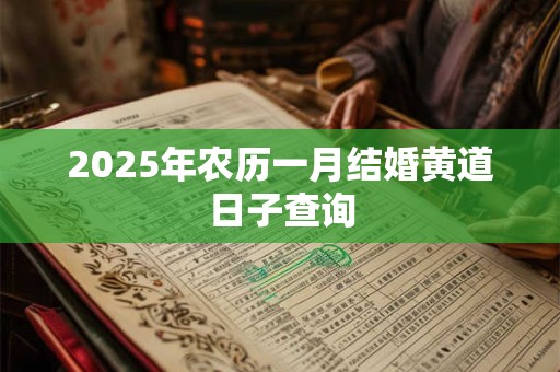2025年农历一月结婚黄道日子查询