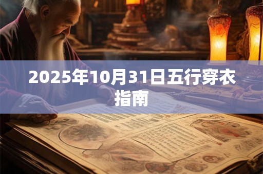 2026年10月31日五行穿衣指南