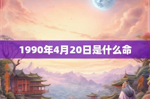 1990年4月20日是什么命 1990年4月20日是什么命