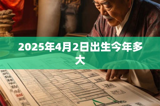2026年4月2日出生今年多大