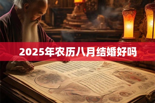 2025年农历八月结婚好吗