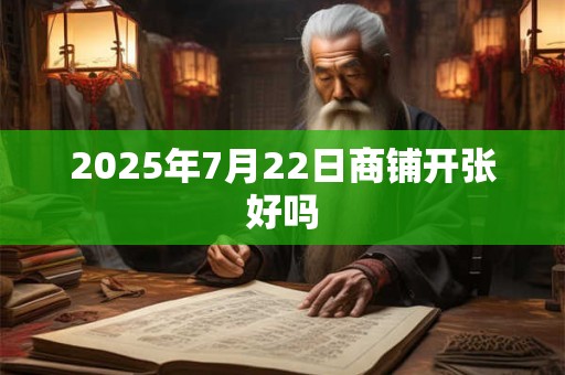 2025年7月22日商铺开张好吗 2025年7月22日商铺开张好吗
