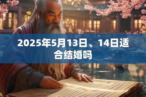 2025年5月13日、14日适合结婚吗 2025年5月13日、14日适合结婚吗