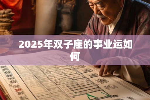 2025年双子座的事业运如何 2025年双子座的事业运如何