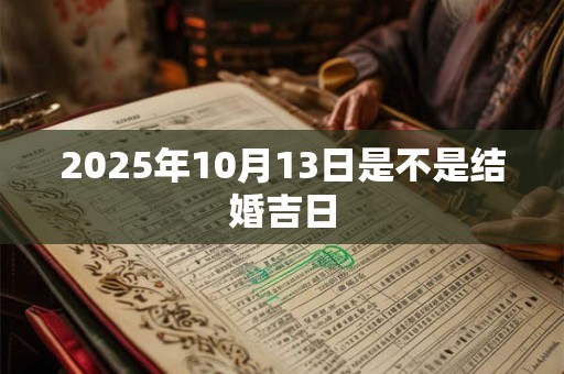 2025年10月13日是不是结婚吉日 2025年10月13日是不是结婚吉日