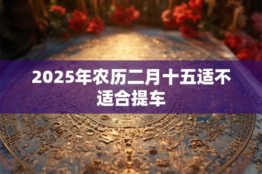 2025年农历二月十五适不适合提车