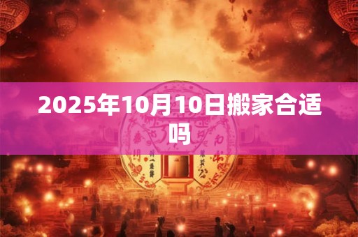 2025年10月10日搬家合适吗 2025年10月10日搬家合适吗