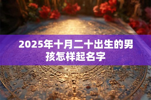2025年十月二十出生的男孩怎样起名字