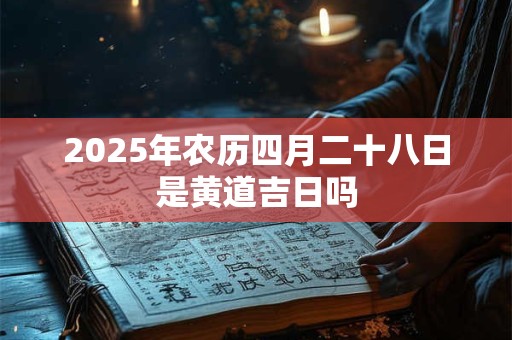 2026年农历四月二十八日是黄道吉日吗