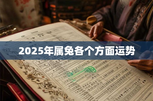 2025年属兔各个方面运势