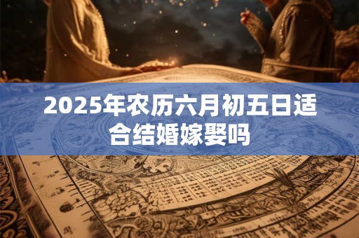 2025年农历六月初五日适合结婚嫁娶吗 2025年农历六月初五日适合结婚嫁娶吗