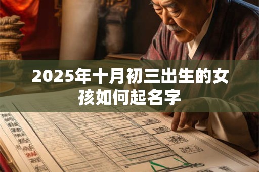 2025年十月初三出生的女孩如何起名字 2025年十月初三出生的女孩如何起名字