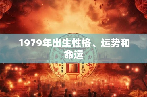 1979年出生性格、运势和命运 1979年出生性格、运势和命运