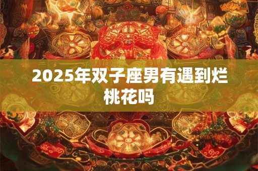 2025年双子座男有遇到烂桃花吗 2025年双子座男有遇到烂桃花吗