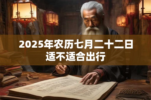 2025年农历七月二十二日适不适合出行 2025年农历七月二十二日适不适合出行