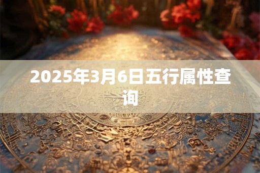 2025年3月6日五行属性查询 2025年3月6日五行属性查询