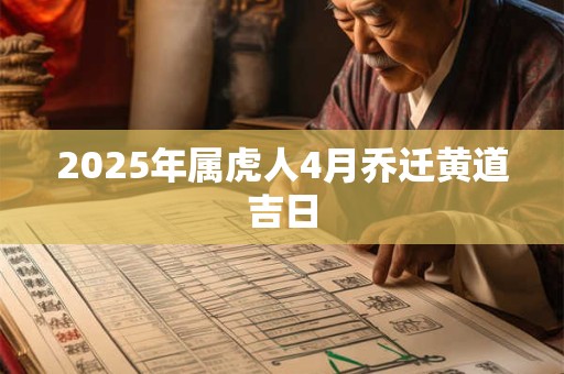 2025年属虎人4月乔迁黄道吉日 2025年属虎人4月乔迁黄道吉日