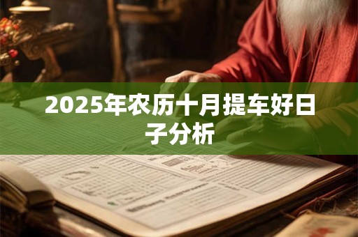2025年农历十月提车好日子分析
