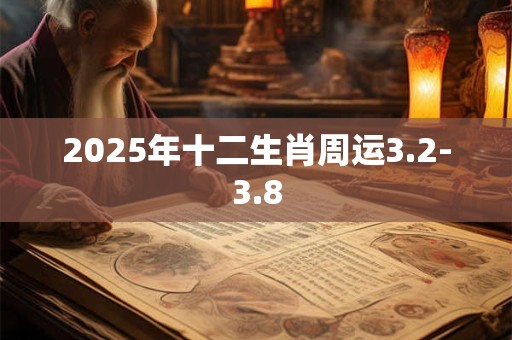 2025年十二生肖周运3.2-3.8