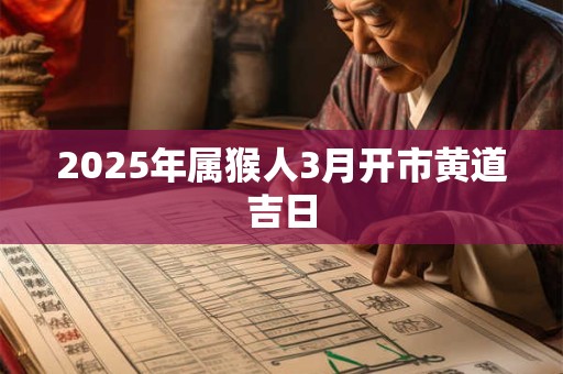 2025年属猴人3月开市黄道吉日 2025年属猴人3月开市黄道吉日