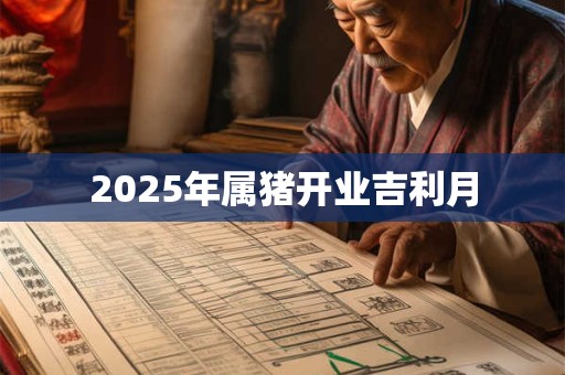2025年属猪开业吉利月 2025年属猪开业吉利月