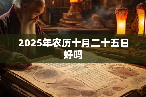 2025年农历十月二十五日好吗 2025年农历十月二十五日好吗