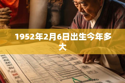 1952年2月6日出生今年多大 1952年2月6日出生今年多大