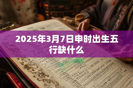 2025年3月7日申时出生五行缺什么 2025年3月7日申时出生五行缺什么