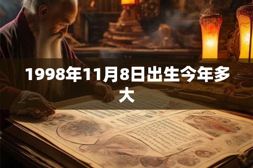 1998年11月8日出生今年多大