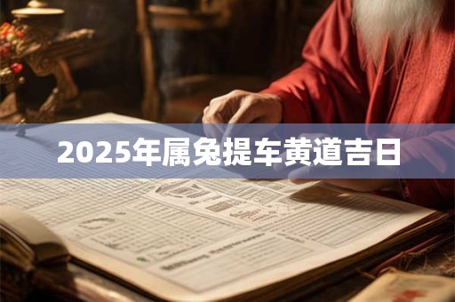2025年属兔提车黄道吉日