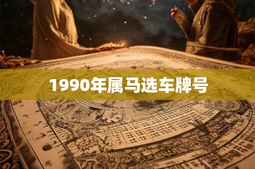 1990年属马选车牌号