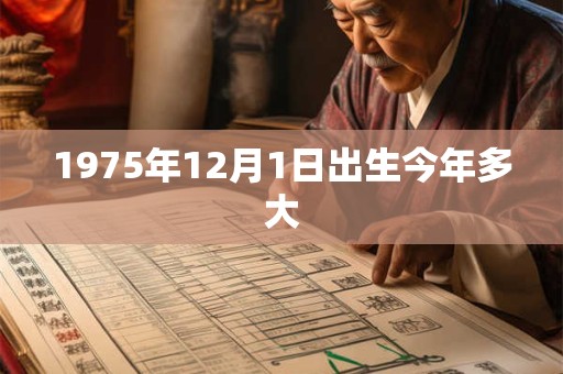 1975年12月1日出生今年多大 1975年12月1日出生今年多大