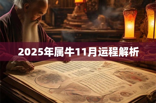 2025年属牛11月运程解析 2025年属牛11月运程解析