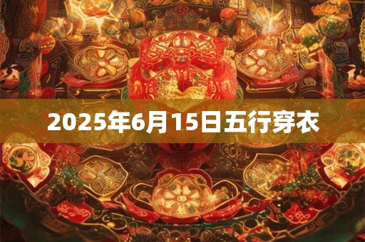 2025年6月15日五行穿衣 2025年6月15日五行穿衣