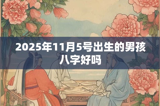 2025年11月5号出生的男孩八字好吗