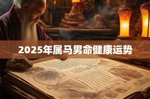 2025年属马男命健康运势