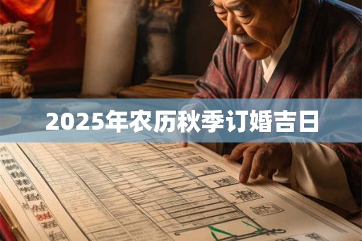 2026年农历秋季订婚吉日