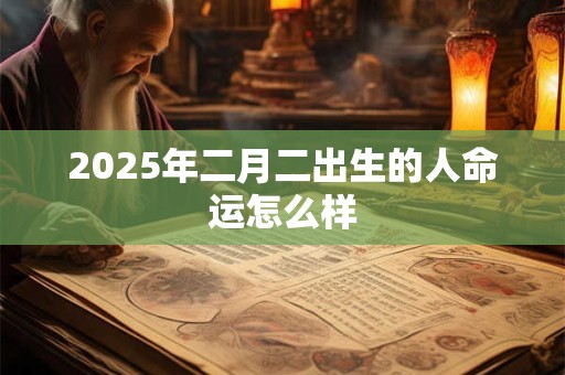 2025年二月二出生的人命运怎么样 2025年二月二出生的人命运怎么样