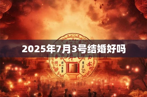 2025年7月3号结婚好吗 2025年7月3号结婚好吗