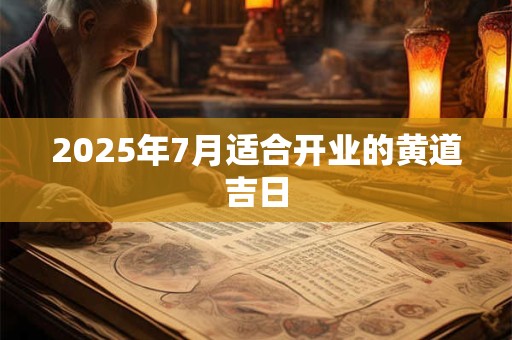2025年7月适合开业的黄道吉日 2025年7月适合开业的黄道吉日