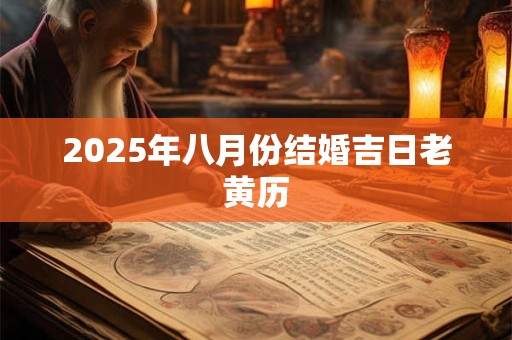2025年八月份结婚吉日老黄历 2025年八月份结婚吉日老黄历