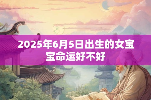 2025年6月5日出生的女宝宝命运好不好 2025年6月5日出生的女宝宝命运好不好