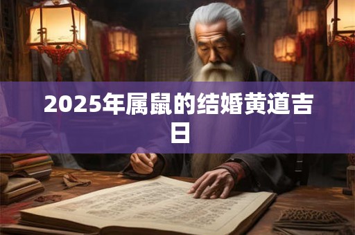 2025年属鼠的结婚黄道吉日 2025年属鼠的结婚黄道吉日