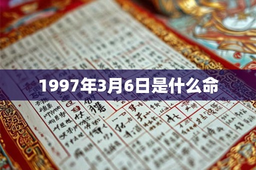 1997年3月6日是什么命 1997年3月6日是什么命