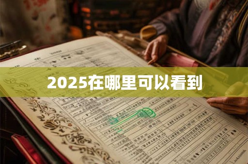 2025在哪里可以看到 2025在哪里可以看到