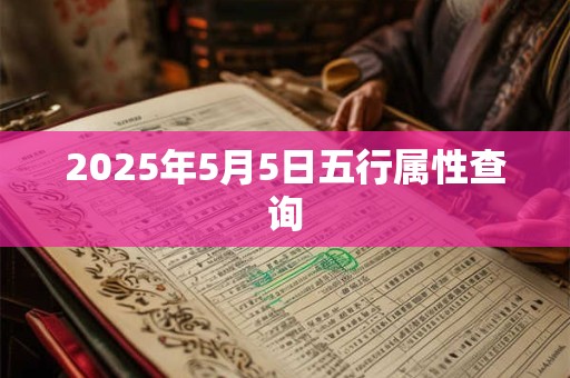 2025年5月5日五行属性查询