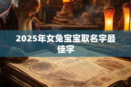 2025年女兔宝宝取名字最佳字 2025年女兔宝宝取名字最佳字