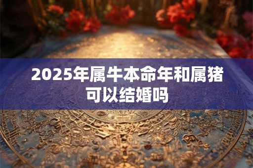2025年属牛本命年和属猪可以结婚吗