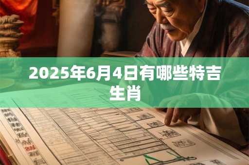 2025年6月4日有哪些特吉生肖 2025年6月4日有哪些特吉生肖