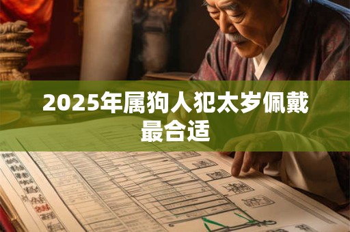 2025年属狗人犯太岁佩戴最合适 2025年属狗人犯太岁佩戴最合适